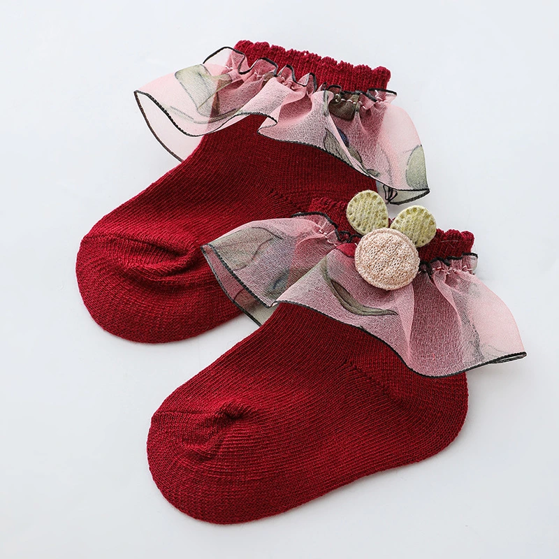 Wholesale Hot Sale High Quality Soft 100% Cotton Custom Short Children Baby Kids Socks