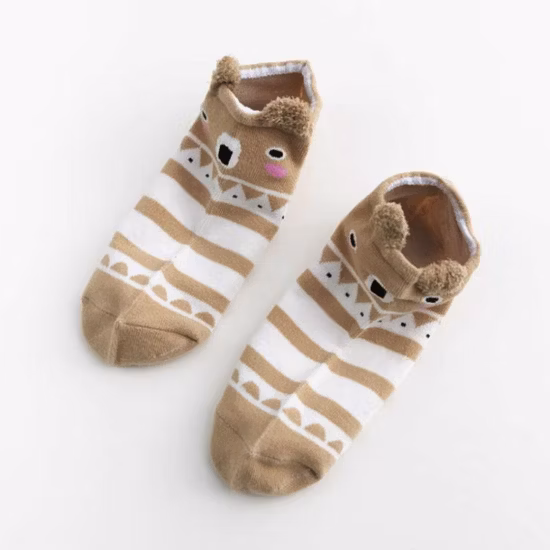 Cotton Cartoon Invisible Socks Summer Women Slipper Socks Cute Candy Color Ankle Socks